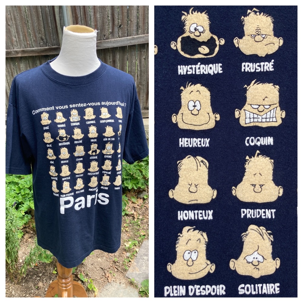 1980s How Are You Feeling Today T-shirt Paris Olympics France French Funny Face